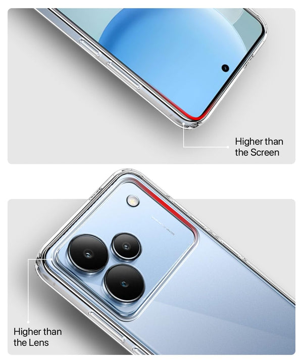 Mobielectro Clear Transparent Shockproof Scratch Resistant Protective Phone Case for Realme P4 5G