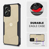 Mobielectro Camera Bump Protection | Slim Stylish 360 Protection Design |Crystal Clear | Shockproof Eagle Back Cover for Moto G14 - Black