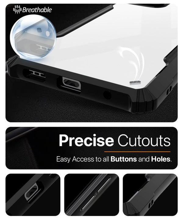 Mobielectro Camera Bump Protection | Slim Stylish 360 Protection Design |Crystal Clear | Shockproof Eagle Back Cover for Realme 12 Pro|Realme 12 Pro Plus | Realme P1 Pro 5G |Realme Narzo 70 Pro 5G - Black