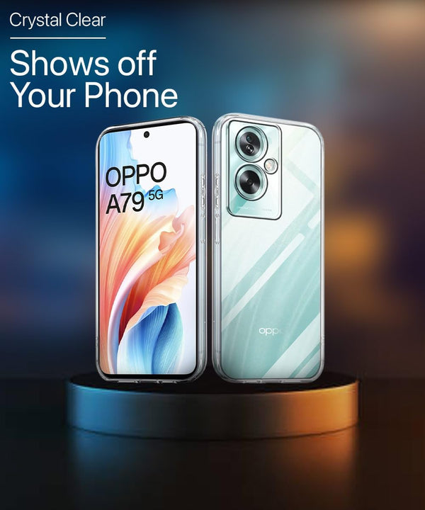 Mobielectro Clear Transparent Shockproof Scratch Resistant Protective Phone Case for Oppo A79 5G