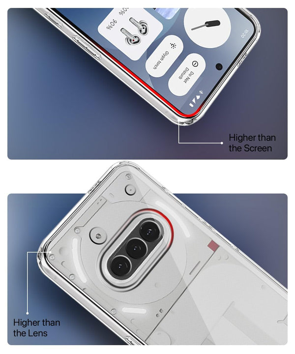 Mobielectro Clear Transparent Shockproof Scratch Resistant Protective Phone Case for Nothing Phone 3A 5G
