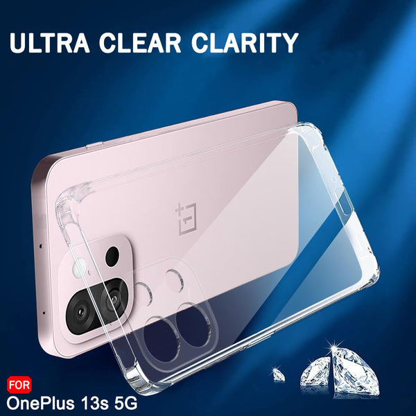 Mobielectro Soft Silicon Transparent |Scratch Resistant Clear Case for OnePlus 13s 5G
