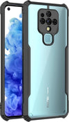 Mobielectro Camera Bump Protection | Slim Stylish 360 Protection Design |Crystal Clear | Shockproof Eagle Back Cover for Tecno Camon 16 - Black
