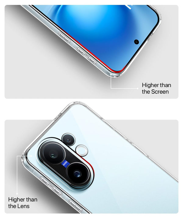 Mobielectro Clear Transparent Shockproof Scratch Resistant Protective Phone Case for Vivo X200FE