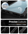 Mobielectro Camera Bump Protection | Slim Stylish 360 Protection Design |Crystal Clear | Shockproof Eagle Back Cover for Samsung M14 5G- Black