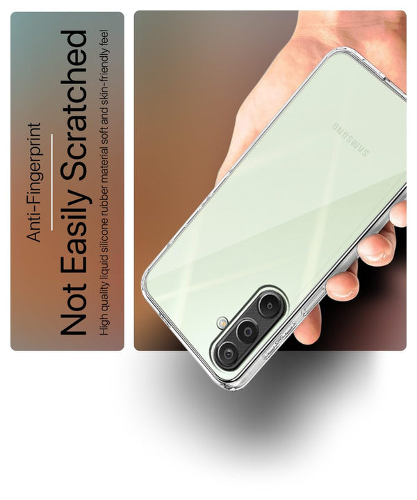 Mobielectro Soft Silicon Transparent |Scratch Resistant Clear Case for Samsung M16 5G