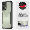 Mobielectro Camera Bump Protection | Slim Stylish 360 Protection Design |Crystal Clear | Shockproof Eagle Back Cover for Moto G24 Power - Black