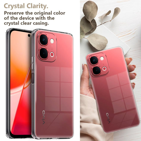 Mobielectro Clear Transparent Shockproof Scratch Resistant Protective Phone Case for Vivo Y51 Pro 5G