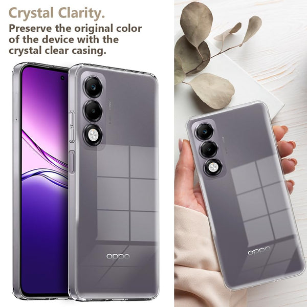 Mobielectro Soft Silicon Transparent |Scratch Resistant Clear Case for Oppo K13X 5G
