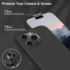 Mobielectro Waterkproof Soft Silicone Ultra Slim O.G Case for iPhone 16 pro max- Black