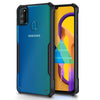 Mobielectro Camera Bump Protection | Slim Stylish 360 Protection Design |Crystal Clear | Shockproof Eagle Back Cover for Samsung M30S - Black