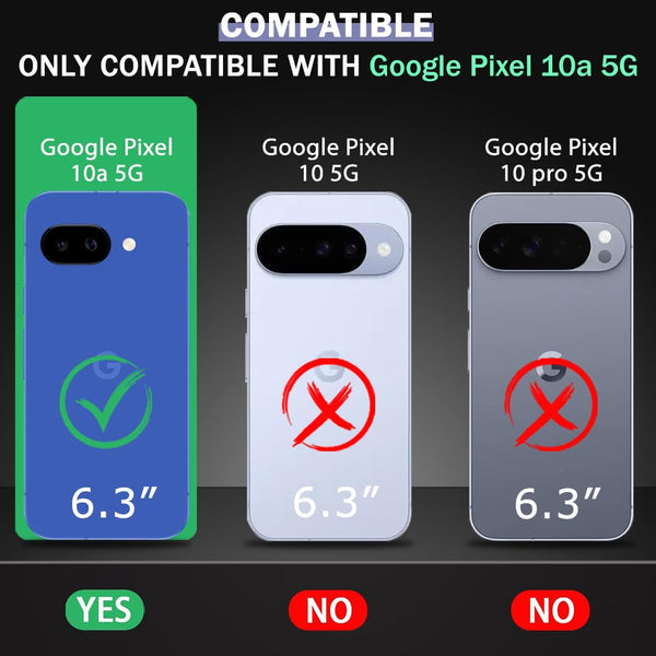 Mobielectro Clear Transparent Shockproof Scratch Resistant Protective Phone Case for Pixel 10A