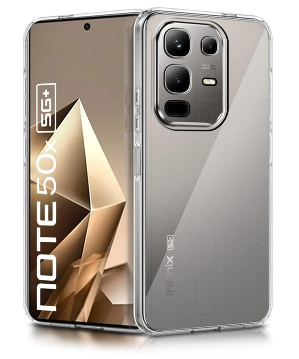 Mobielectro Clear Transparent Shockproof Scratch Resistant Protective Phone Case for Infinix Note 50X 5G