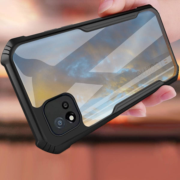 Mobielectro Camera Bump Protection | Slim Stylish 360 Protection Design |Crystal Clear | Shockproof Eagle Back Cover for Realme C20 - Black