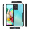 Mobielectro Camera Bump Protection | Slim Stylish 360 Protection Design |Crystal Clear | Shockproof Eagle Back Cover for Samsung A71 - Black