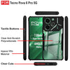 Mobielectro Camera Bump Protection | Slim Stylish 360 Protection Design |Crystal Clear | Shockproof Eagle Back Cover for Tecno Pova 6 Pro 5G - Black