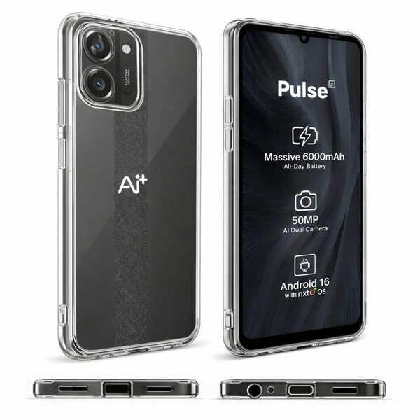 Mobielectro Clear Transparent Shockproof Scratch Resistant Protective Phone Case for Ai+ Plus 2