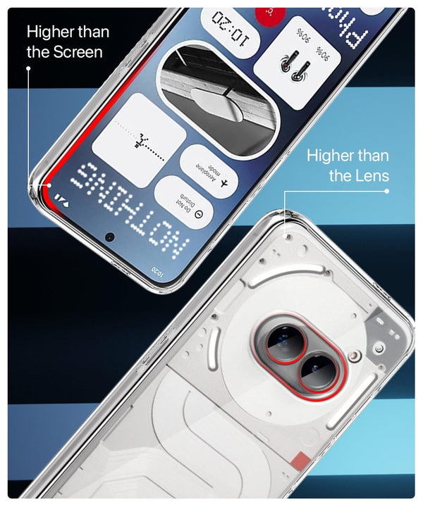 Mobielectro Clear Transparent Shockproof Scratch Resistant Protective Phone Case for Nothing Phone 2A 5G