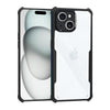 Mobielectro Camera Bump Protection | Slim Stylish 360 Protection Design |Crystal Clear | Shockproof Eagle Back Cover for iPhone 15 Plus- Black