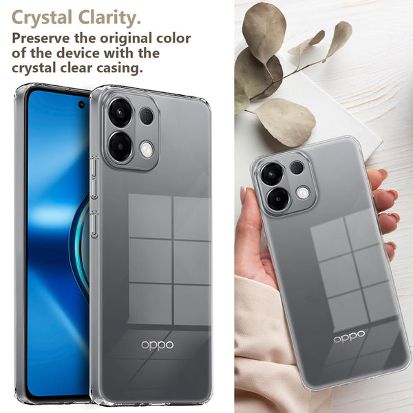 Mobielectro Soft Silicon Transparent |Scratch Resistant Clear Case for Oppo K13 5G