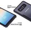 Mobielectro Camera Bump Protection | Slim Stylish 360 Protection Design |Crystal Clear | Shockproof Eagle Back Cover for Samsung Note 8 - Black
