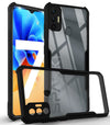 Mobielectro Camera Bump Protection | Slim Stylish 360 Protection Design |Crystal Clear | Shockproof Eagle Back Cover for Tecno Spark 7 - Black
