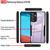 Mobielectro Camera Bump Protection | Slim Stylish 360 Protection Design |Crystal Clear | Shockproof Eagle Back Cover for Samsung A16 - Black