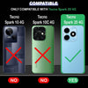 Mobielectro Clear Transparent Shockproof Scratch Resistant Protective Phone Case for Tecno Spark 20 4G