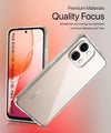 Mobielectro Clear Transparent Shockproof Scratch Resistant Protective Phone Case for IQOO Z11X 5G