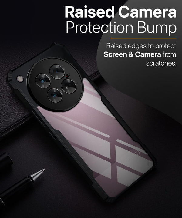 Mobielectro Camera Bump Protection | Slim Stylish 360 Protection Design |Crystal Clear | Shockproof Eagle Back Cover for Infinix ZERO 40 5G- Black