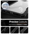 Mobielectro Camera Bump Protection | Slim Stylish 360 Protection Design |Crystal Clear | Shockproof Eagle Back Cover for Realme GT 6T | Realme GT 6 - Black