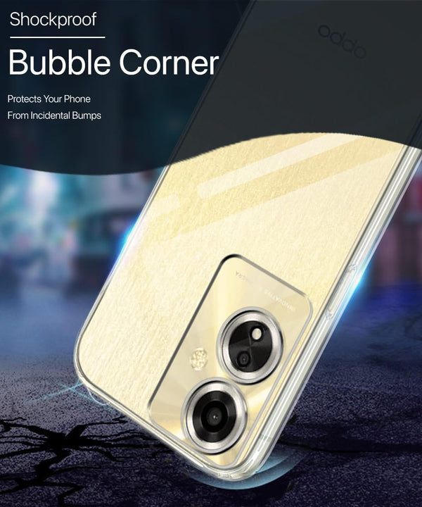 Mobielectro Clear Transparent Shockproof Scratch Resistant Protective Phone Case for Oppo A59 5G