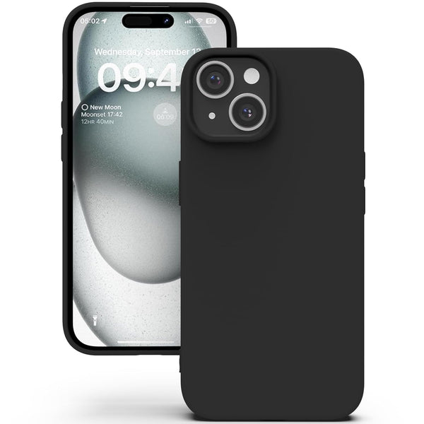 Mobielectro Waterkproof Soft Silicone Ultra Slim O.G Case for iPhone 15- Black