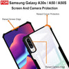 Mobielectro Camera Bump Protection | Slim Stylish 360 Protection Design |Crystal Clear | Shockproof Eagle Back Cover for Samsung A50|A50|A30s - Black