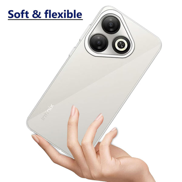 Mobielectro Clear Transparent Shockproof Scratch Resistant Protective Phone Case for Infinix Smart 10 HD