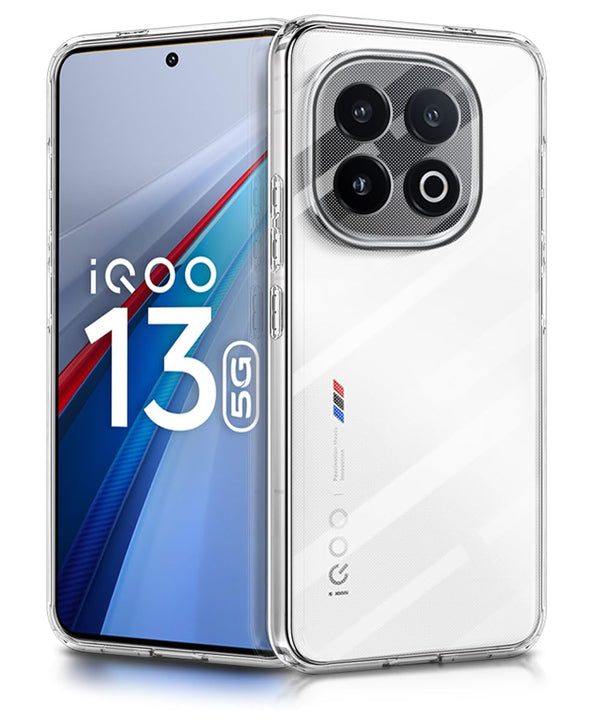 Mobielectro Soft Silicon Transparent |Scratch Resistant Clear Case for IQOO 13 5G