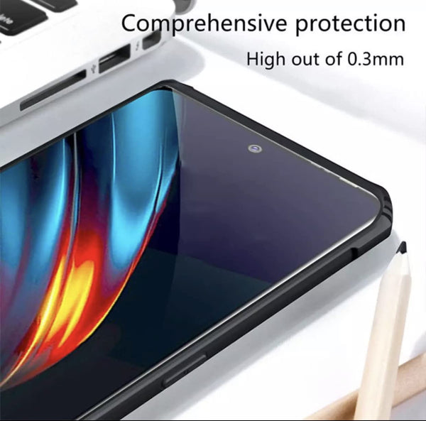 Mobielectro Camera Bump Protection | Slim Stylish 360 Protection Design |Crystal Clear | Shockproof Eagle Back Cover for Tecno Pova 2 - Black