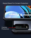 Mobielectro Camera Bump Protection | Slim Stylish 360 Protection Design |Crystal Clear | Shockproof Eagle Back Cover for RedMi 9 Power - Black