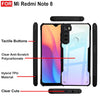Mobielectro Camera Bump Protection | Slim Stylish 360 Protection Design |Crystal Clear | Shockproof Eagle Back Cover for RedMi Note 8 - Black