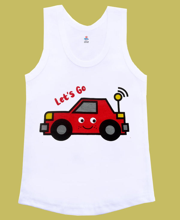 T.T. Cool Kids Pack Of 5 Printed Pure Cotton Innerwear Vest