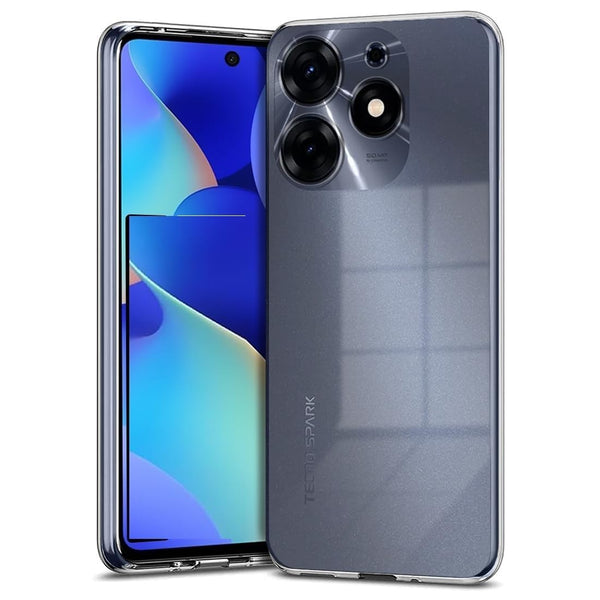 Mobielectro Clear Transparent Shockproof Scratch Resistant Protective Phone Case for Tecno Spark Go 2024