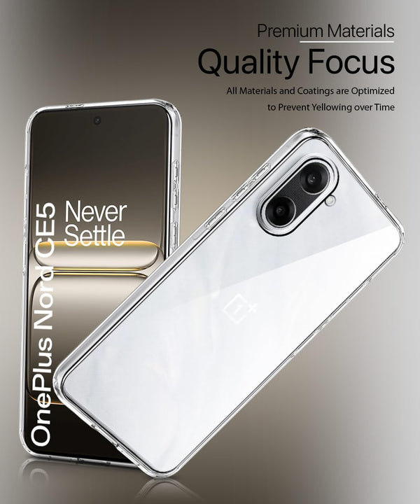 Mobielectro Soft Silicon Transparent |Scratch Resistant Clear Case for OnePlue Nord CE 5 5G
