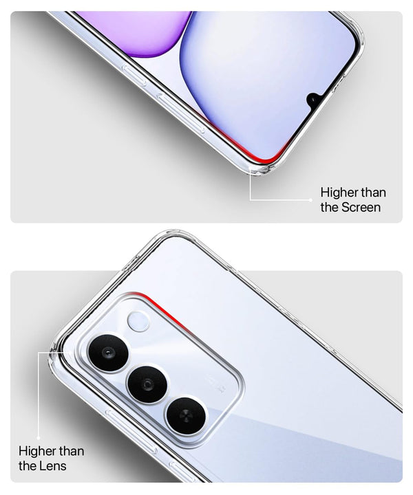 Mobielectro Clear Transparent Shockproof Scratch Resistant Protective Phone Case for Realme C83 5G