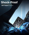 Mobielectro Camera Bump Protection | Slim Stylish 360 Protection Design |Crystal Clear | Shockproof Eagle Back Cover for Mi Note 12 4G - Black