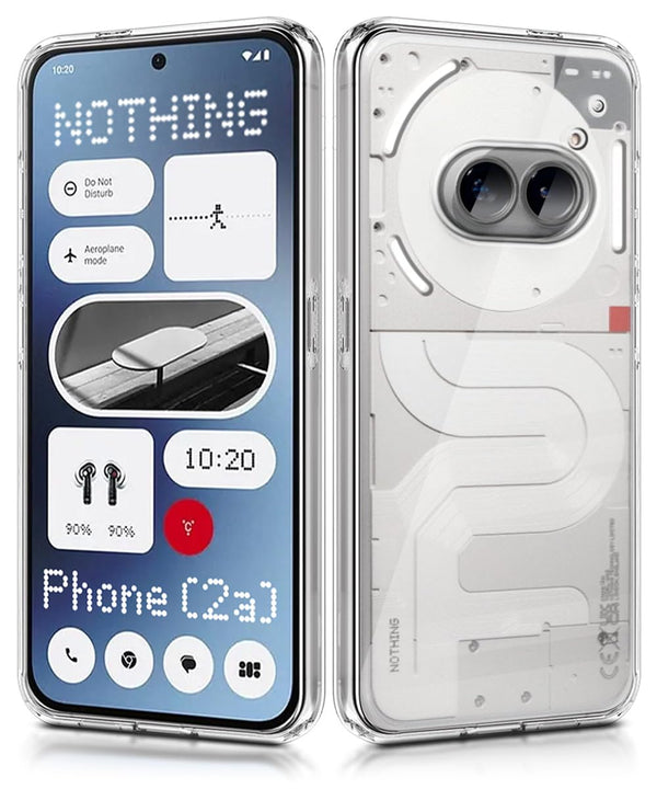 Mobielectro Clear Transparent Shockproof Scratch Resistant Protective Phone Case for Nothing Phone 2A 5G