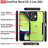 Mobielectro Camera Bump Protection | Slim Stylish 360 Protection Design |Crystal Clear | Shockproof Eagle Back Cover for OnePlusNord CE 3 Lite- Black