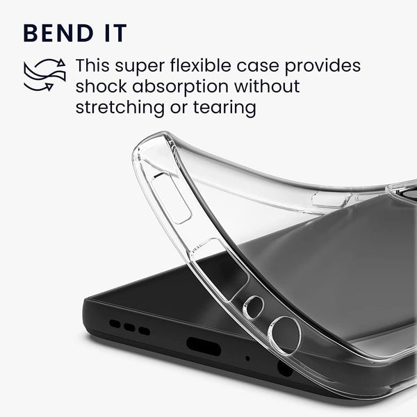 Mobielectro Soft Silicon Transparent |Scratch Resistant Clear Case for OnePlus 13R 5G