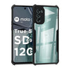 Mobielectro Camera Bump Protection | Slim Stylish 360 Protection Design |Crystal Clear | Shockproof Eagle Back Cover for Moto G62 5G - Black