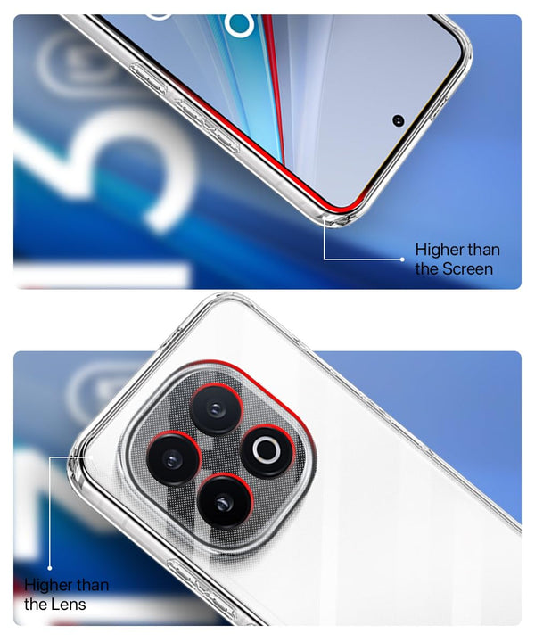 Mobielectro Soft Silicon Transparent |Scratch Resistant Clear Case for IQOO 13 5G