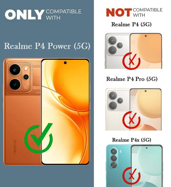 Mobielectro Clear Transparent Shockproof Scratch Resistant Protective Phone Case for Realme P4 Power